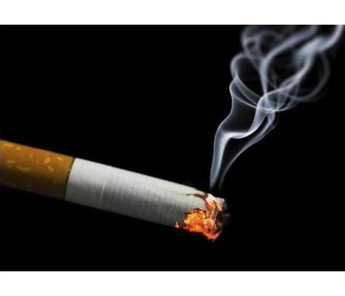 Cigarette Lit and smoking