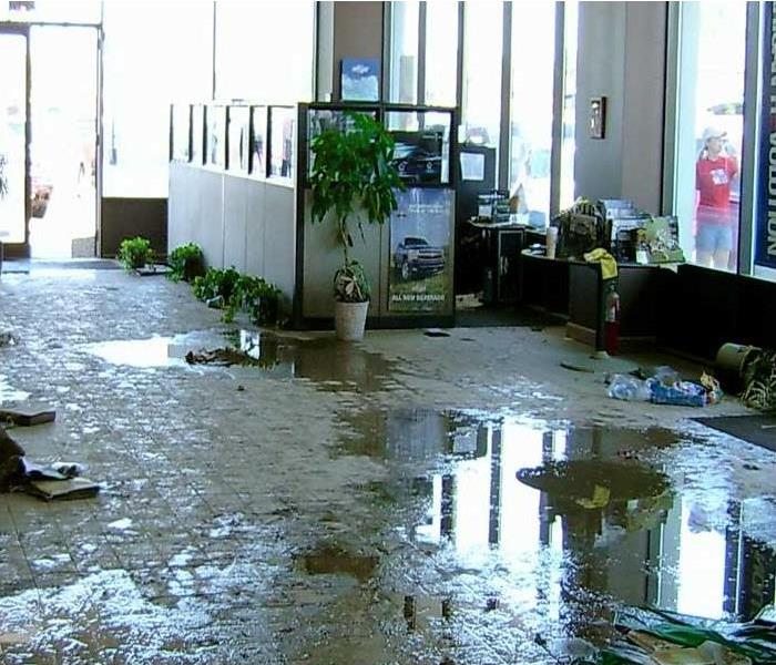 Commercial Water Damage In office